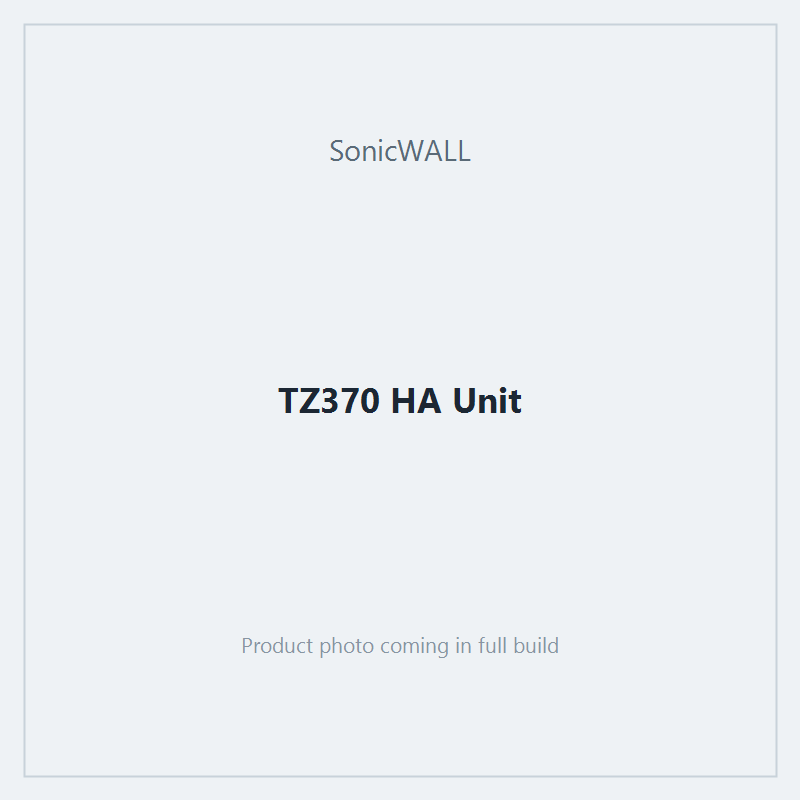 TZ370 HA Unit