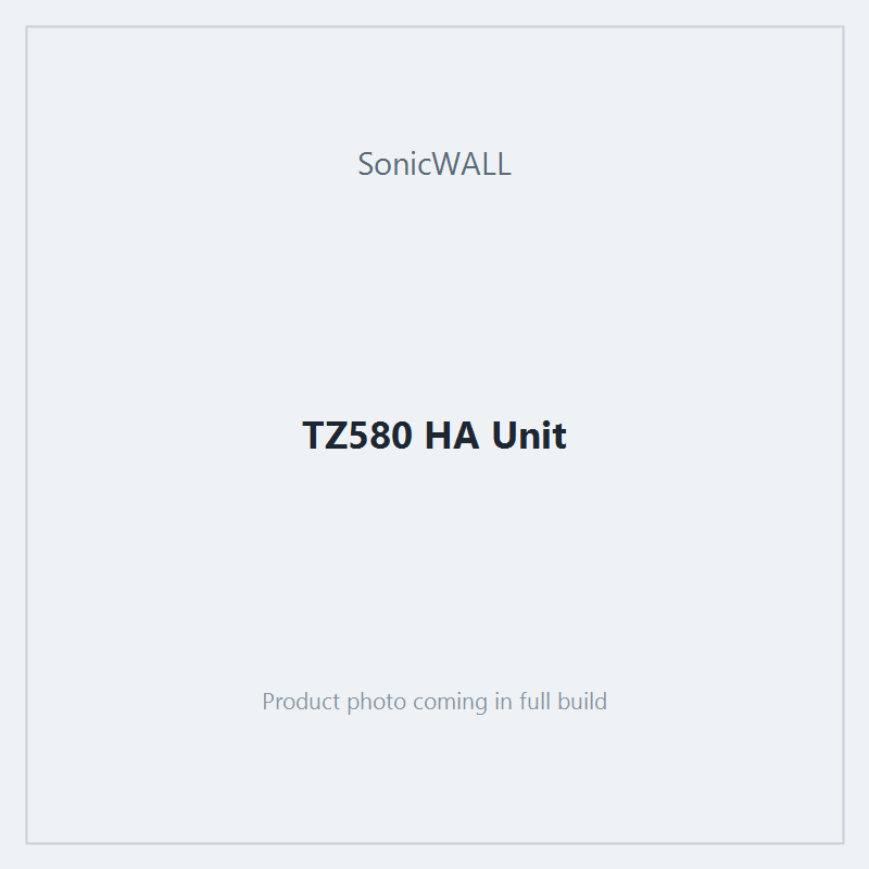 TZ580 HA Unit