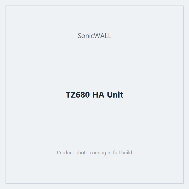 TZ680 HA Unit