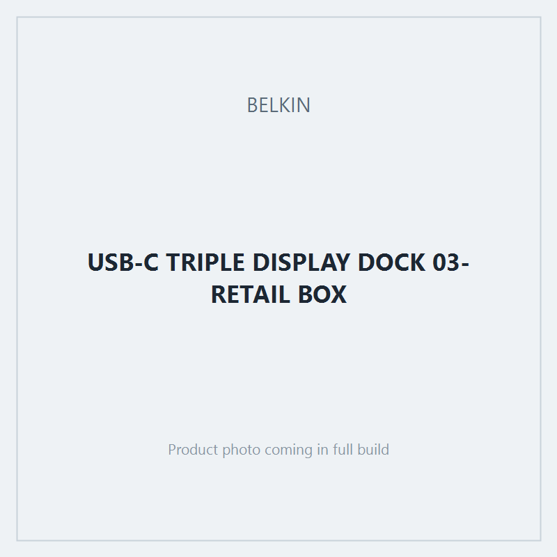 USB-C TRIPLE DISPLAY DOCK 03-RETAIL BOX