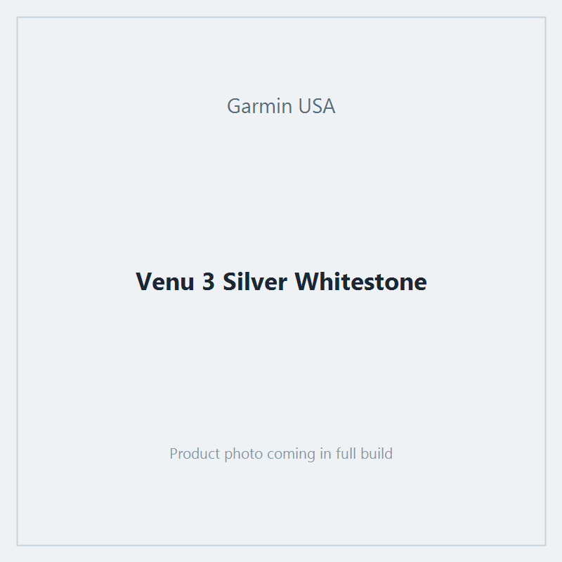 Venu 3 Silver Whitestone