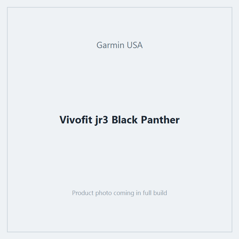 Vivofit jr3 Black Panther