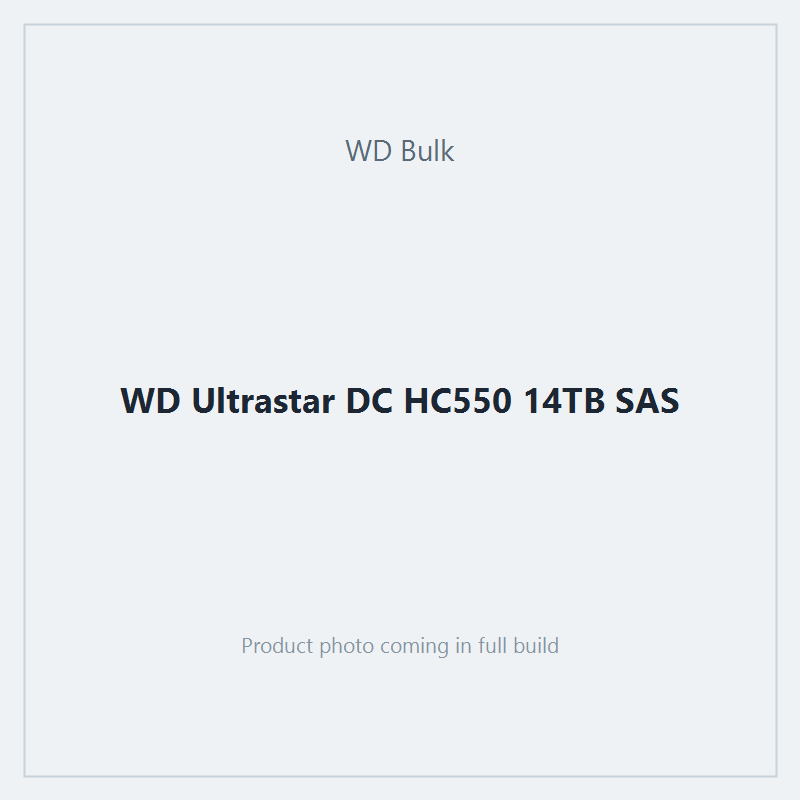WD Ultrastar DC HC550 14TB SAS