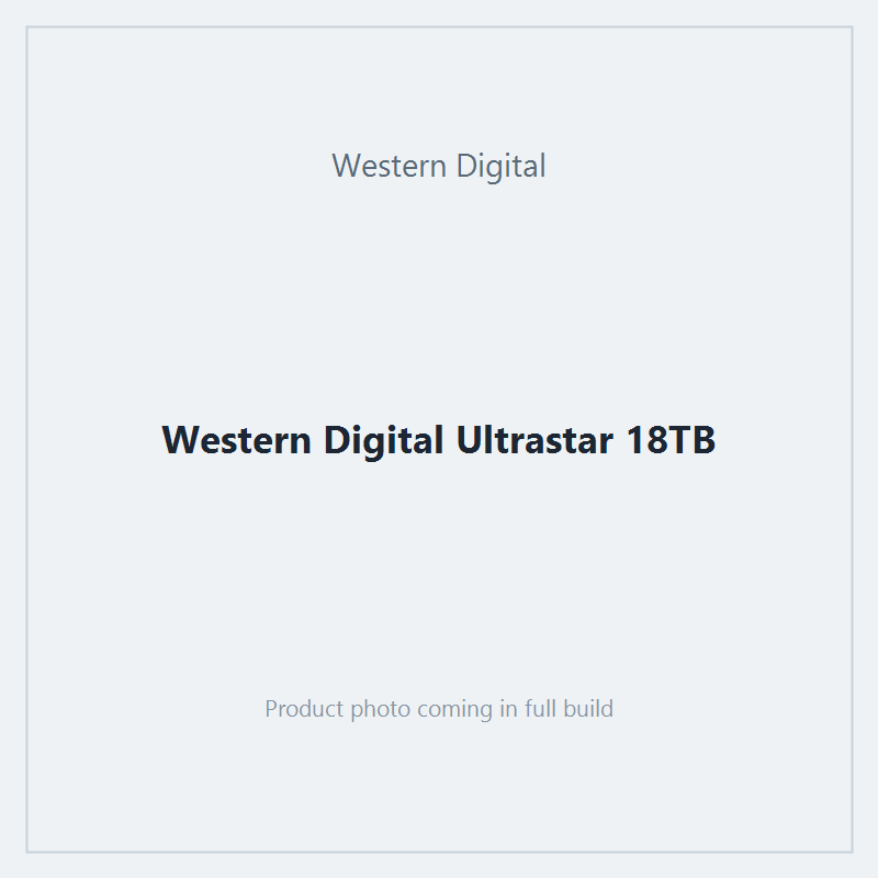 Western Digital Ultrastar 18TB