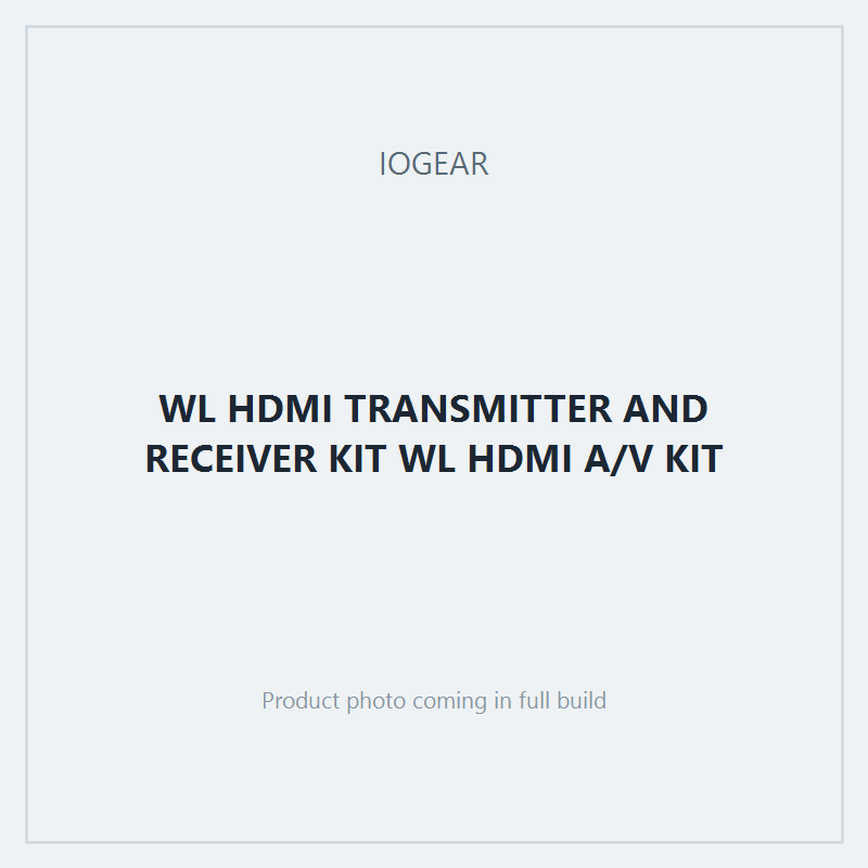 WL HDMI TRANSMITTER AND RECEIVER KIT WL HDMI A/V KIT